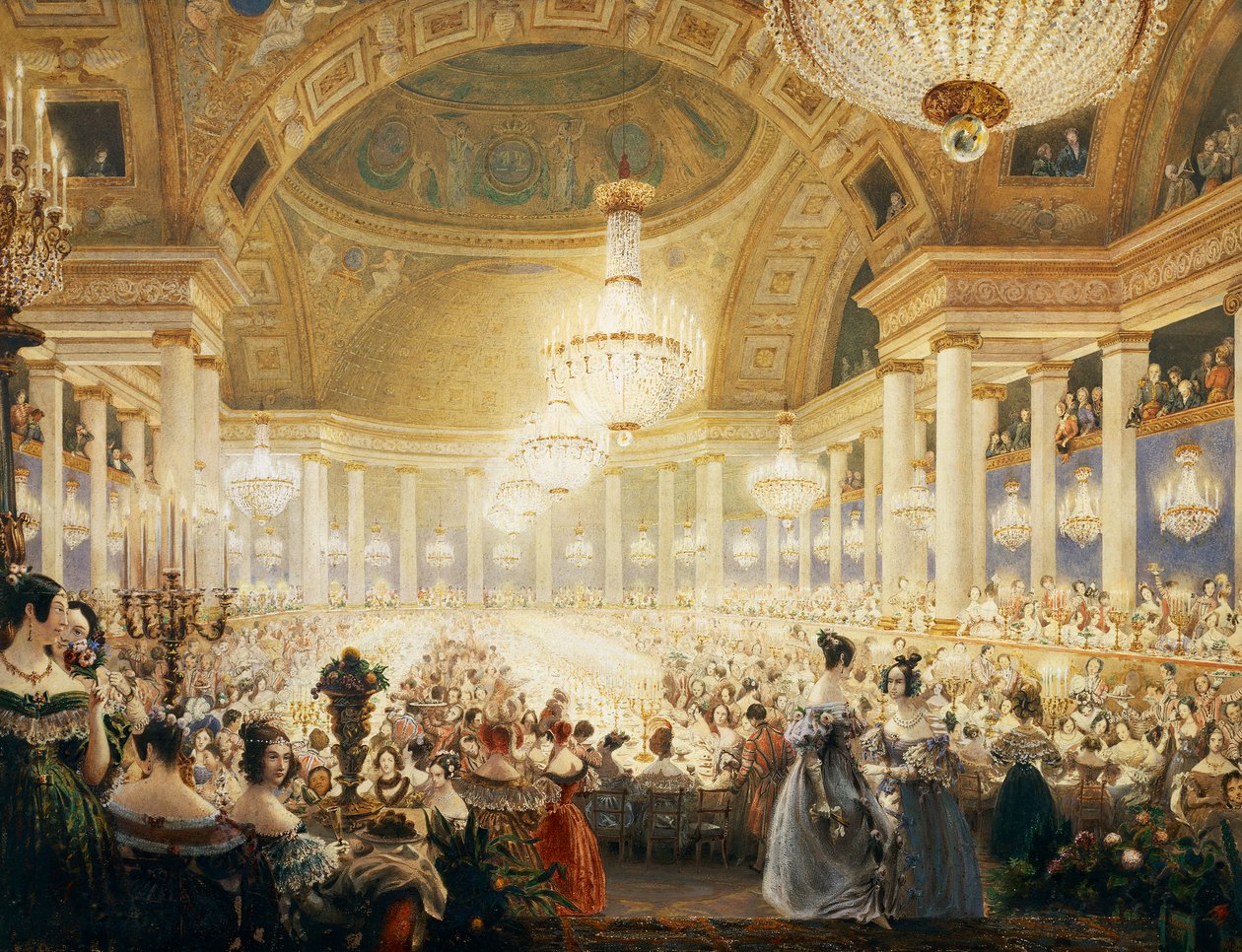 A hölgyek ünnepe Tuileries-ban 1835-ben alkotó: Eugene Emmanuel Viollet le Duc