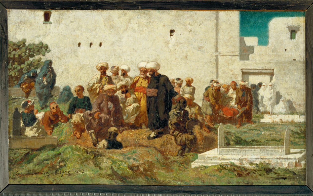 Enterrement maure - egy mór temetés ... alkotó: Eugène Fromentin