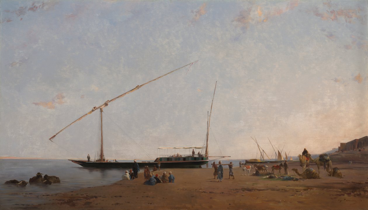 A Níluson, Philae közelében alkotó: Eugène Fromentin