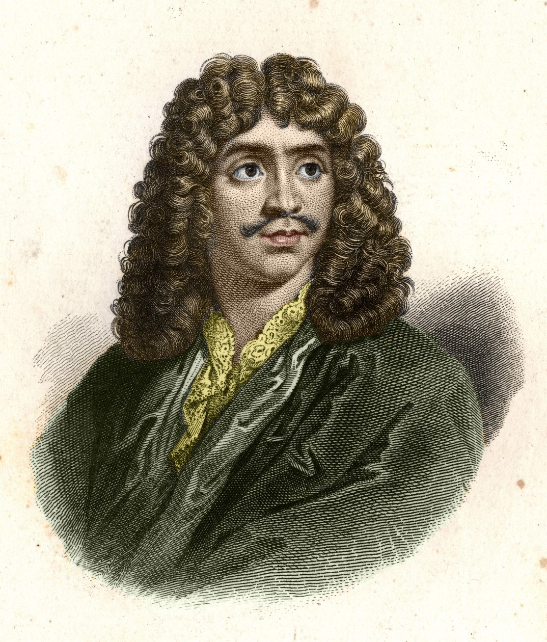 Jean Baptiste Poquelin azt mondta, Molière (1622-1673) Giraut metszete. alkotó: Eugene Giraud