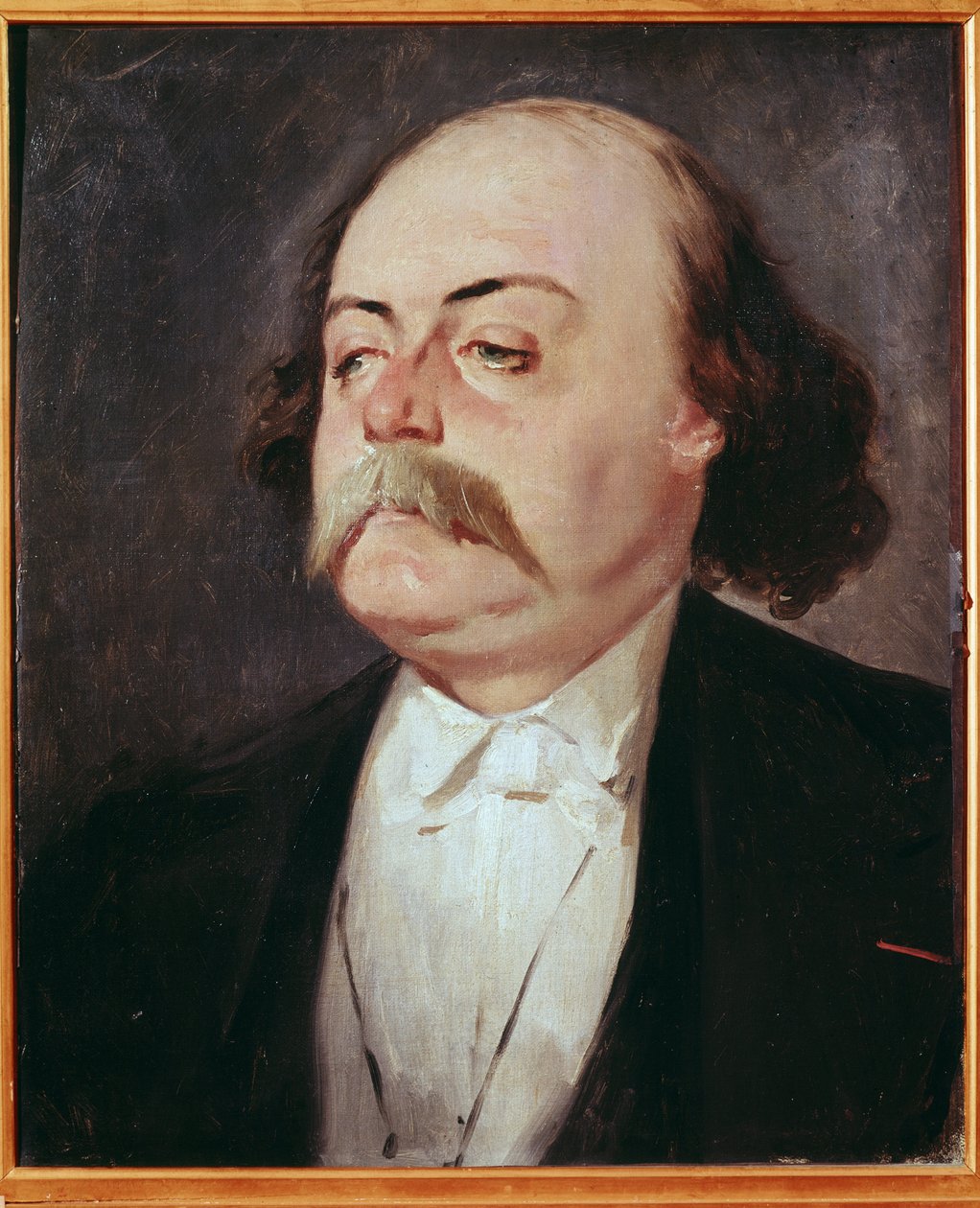 Gustave Flaubert (1821-1880) portréja - Pierre Francois Eugene Giraud (1806-1881) festménye, Olaj, vászon. 0,55 x 0,45 m. Kastélymúzeum, Versailles, Franciaország alkotó: Eugene Giraud