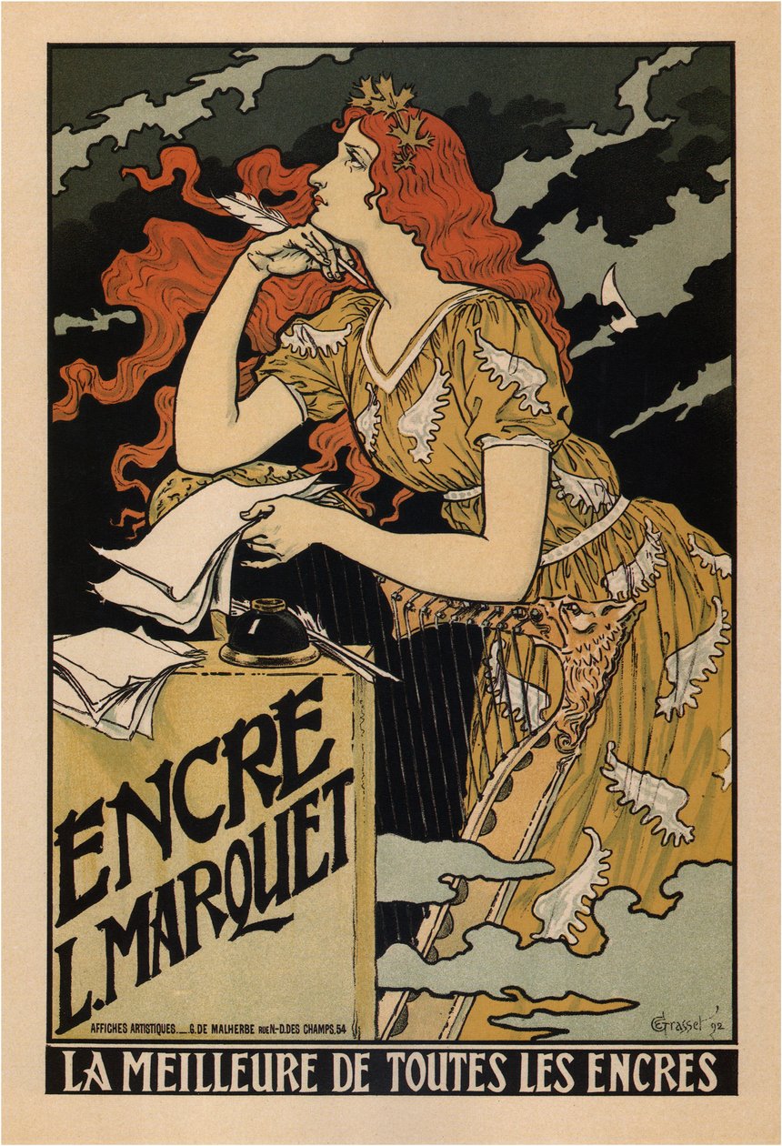 Ink L. Marquet plakát, 1892 alkotó: Eugene Grasset