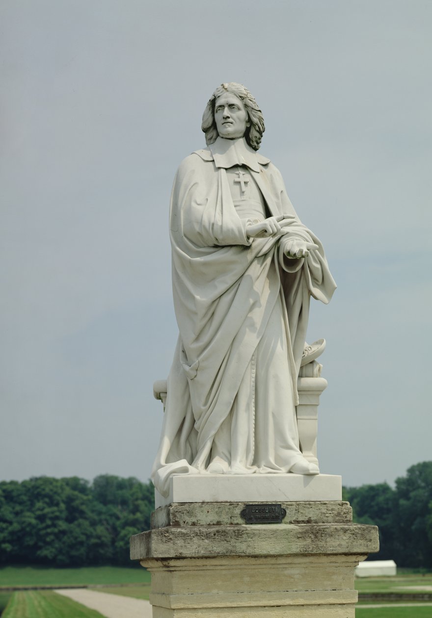 Jacques Benigne Bossuet (1627-1704) szobra (márvány) alkotó: Eugene Guillaume
