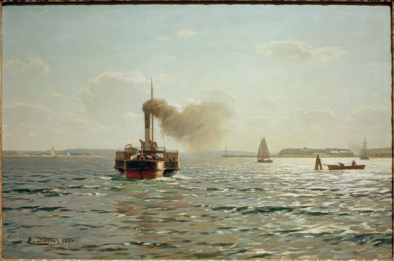 A Balti-tenger Flensburg közelében alkotó: Eugene Gustav Dücker