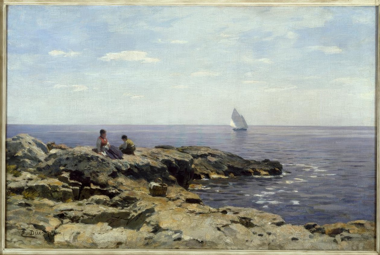 E. Dücker, A tengerparton alkotó: Eugene Gustav Dücker