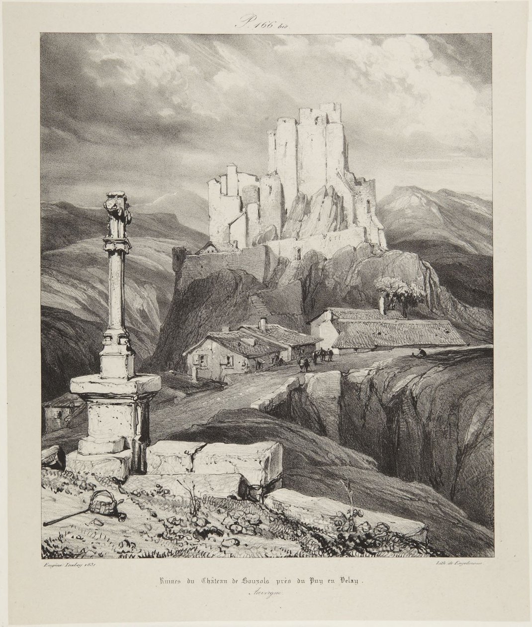 Bouzals-kastély alkotó: Eugene Isabey