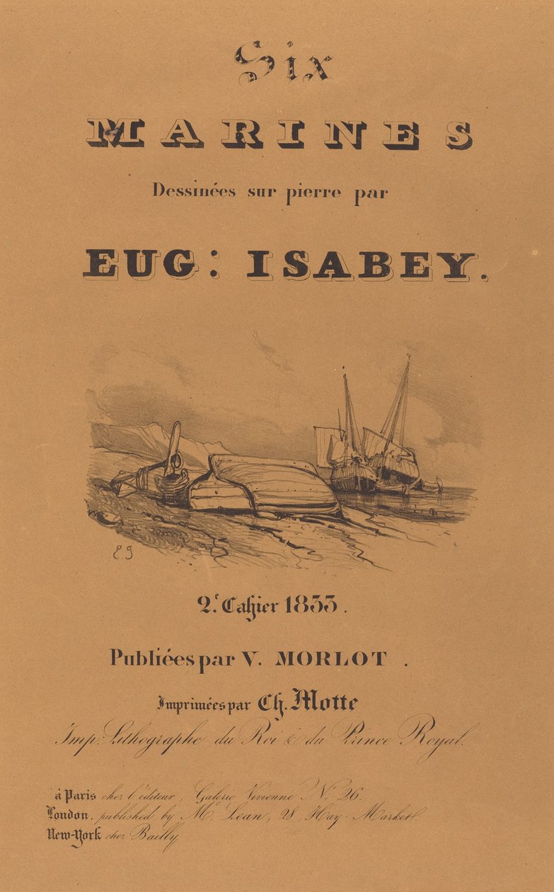 Sechs Marinesoldaten alkotó: Eugene Isabey