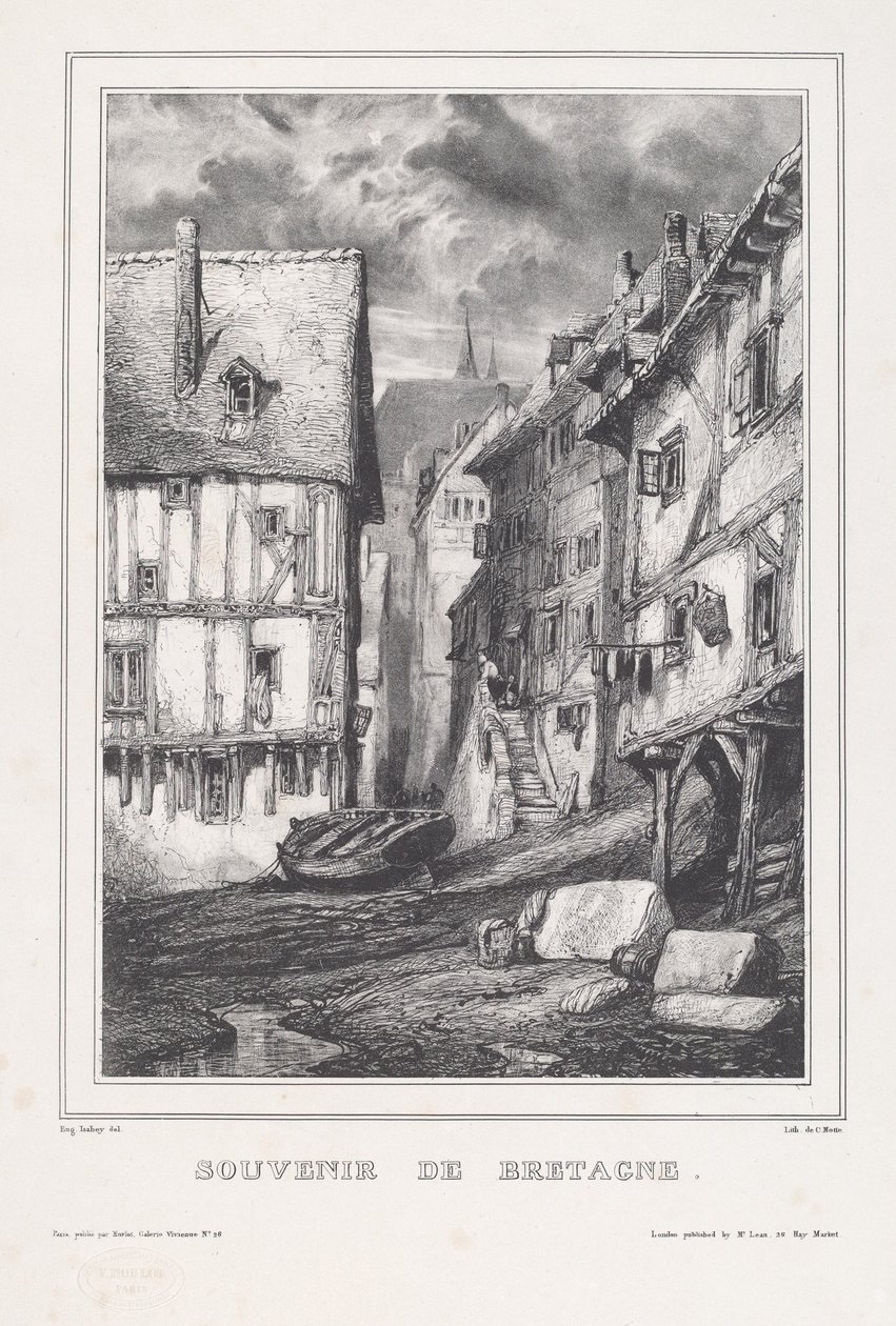Bretagne-i szuvenír alkotó: Eugene Isabey