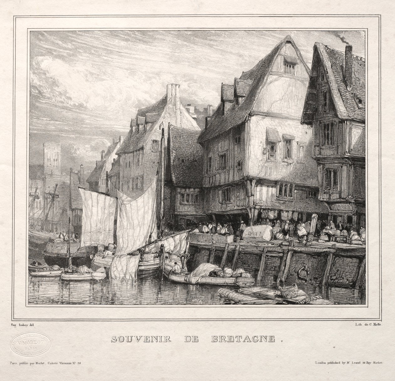 Emléktárgyak: Bretagne-i szuvenír alkotó: Eugene Isabey