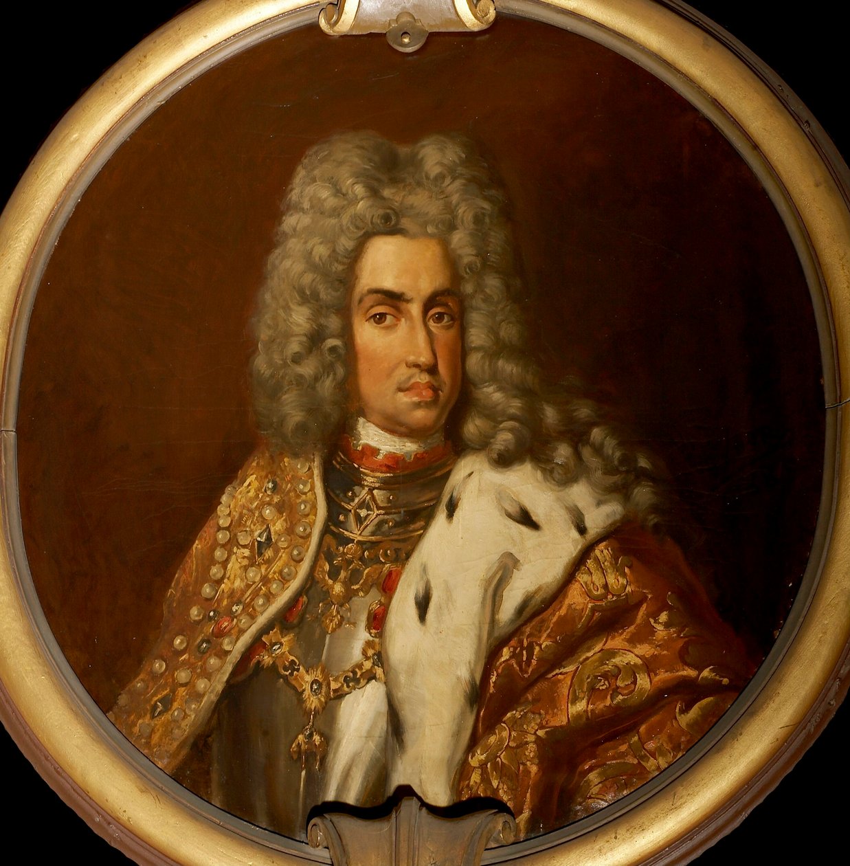 VI. Károly 1685-1740, római római császár portréja, 1885. alkotó: Eugene Joors