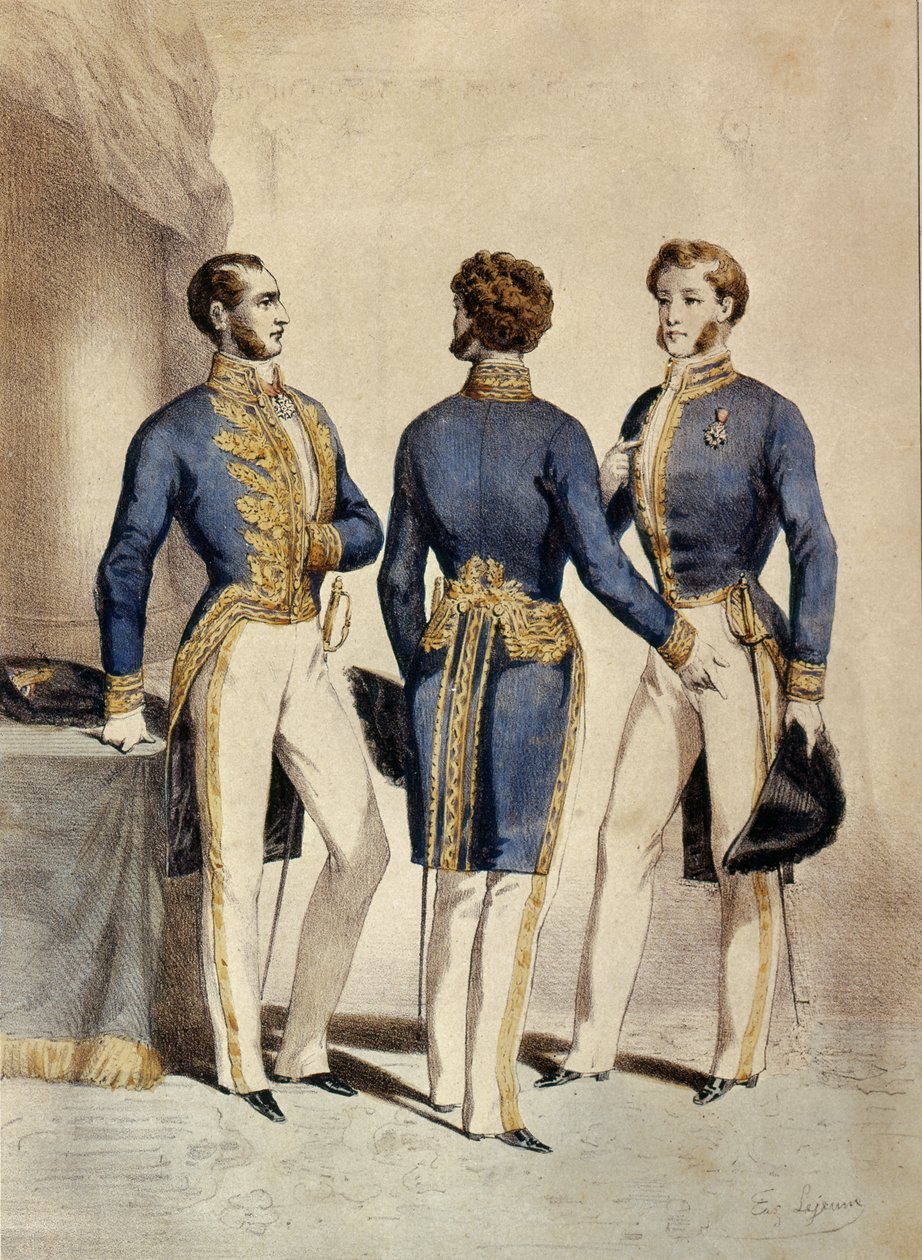 Államtanács, az alelnök, a tanácsadó és a kérések mesterének egyenruhája, 1853 alkotó: Eugene Joseph Lejeune