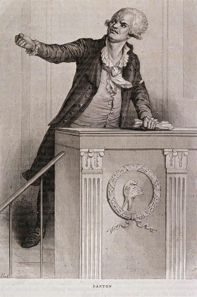Georges Jacques Danton (1759-94) portréja (metszet) alkotó: Eugene Joseph Viollat