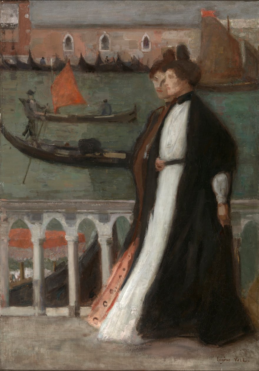 A Riva mentén alkotó: Eugene Laurent Vail