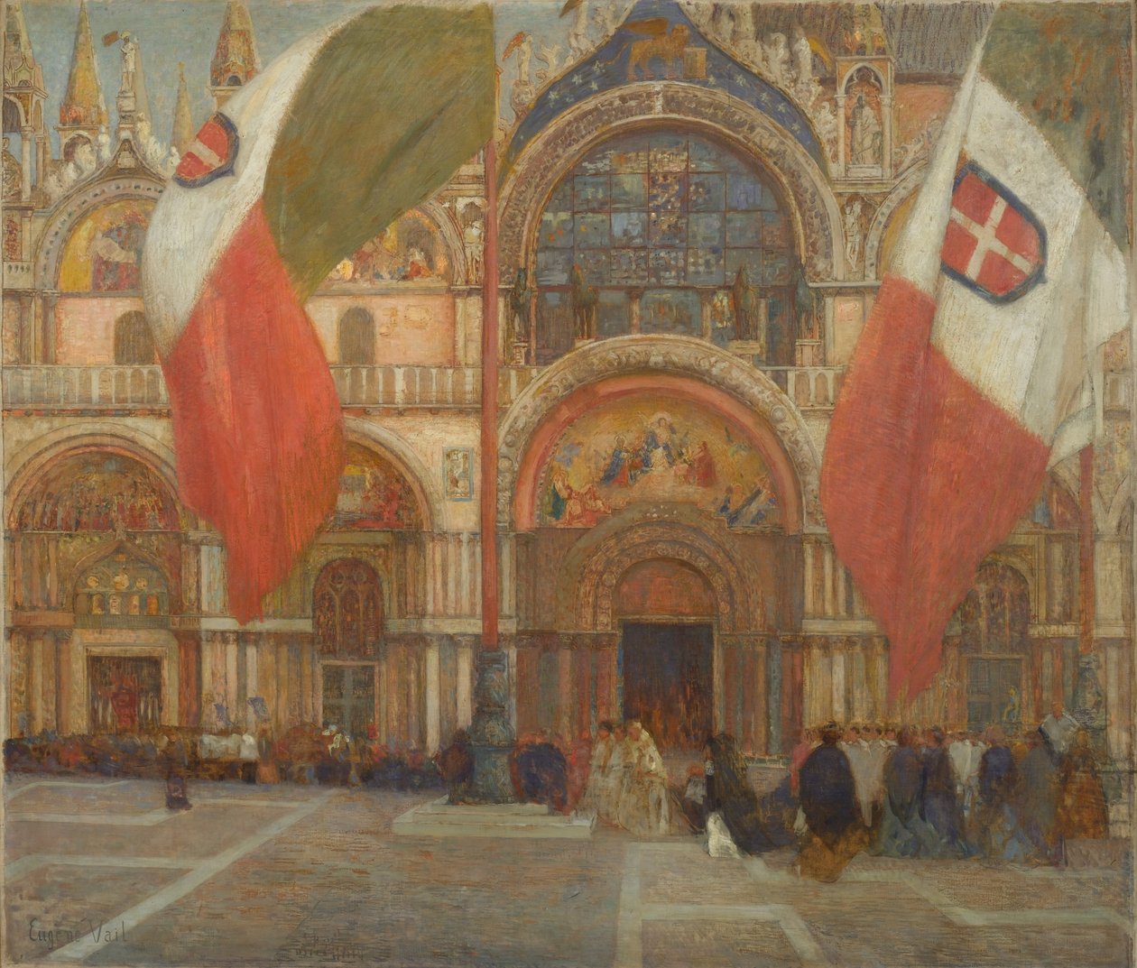 Ünnep Velencében, 1904 körül alkotó: Eugene Lawrence Vail