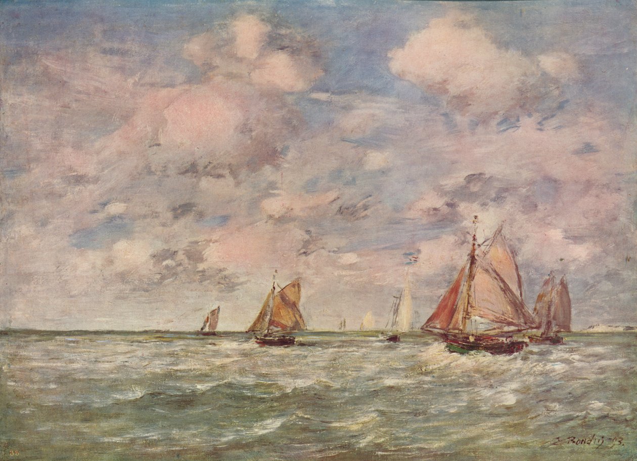Tengeri tájkép, 1850 alkotó: Eugene Louis Boudin