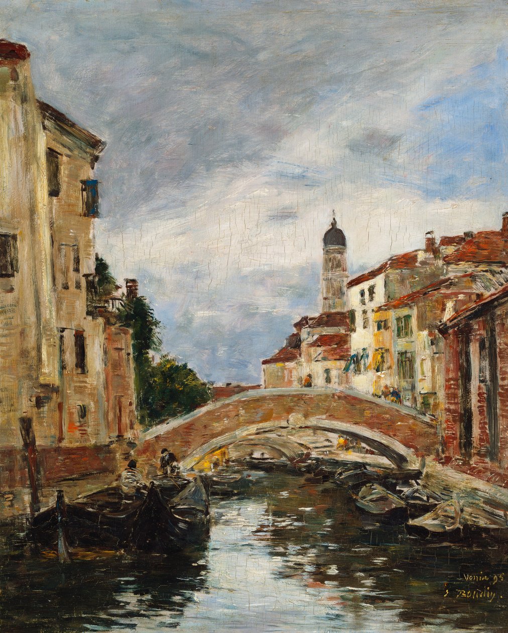 Egy kis velencei csatorna, 1895 alkotó: Eugene Louis Boudin