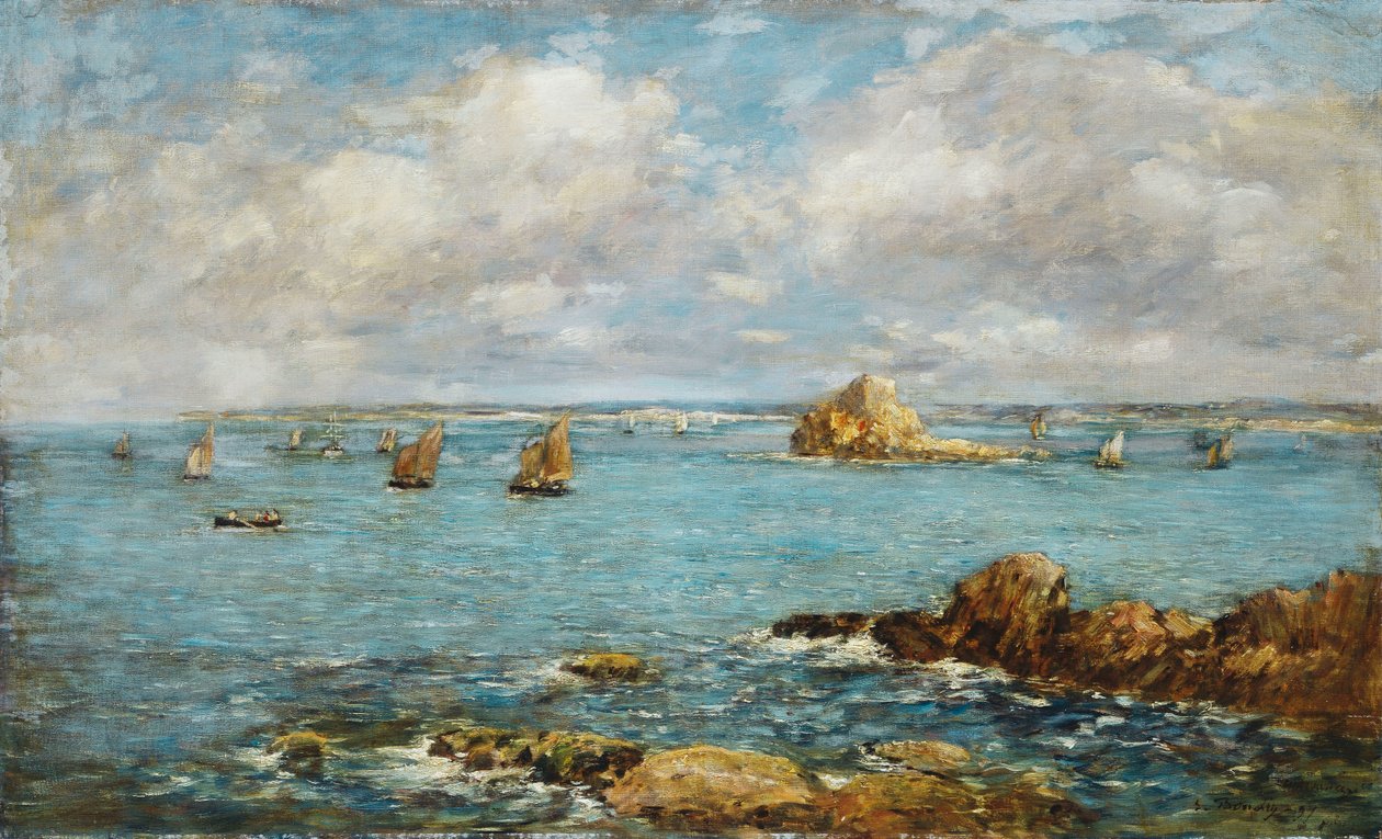 Douarnenezi-öböl; A Douarnenezi-öböl, 1897 alkotó: Eugene Louis Boudin