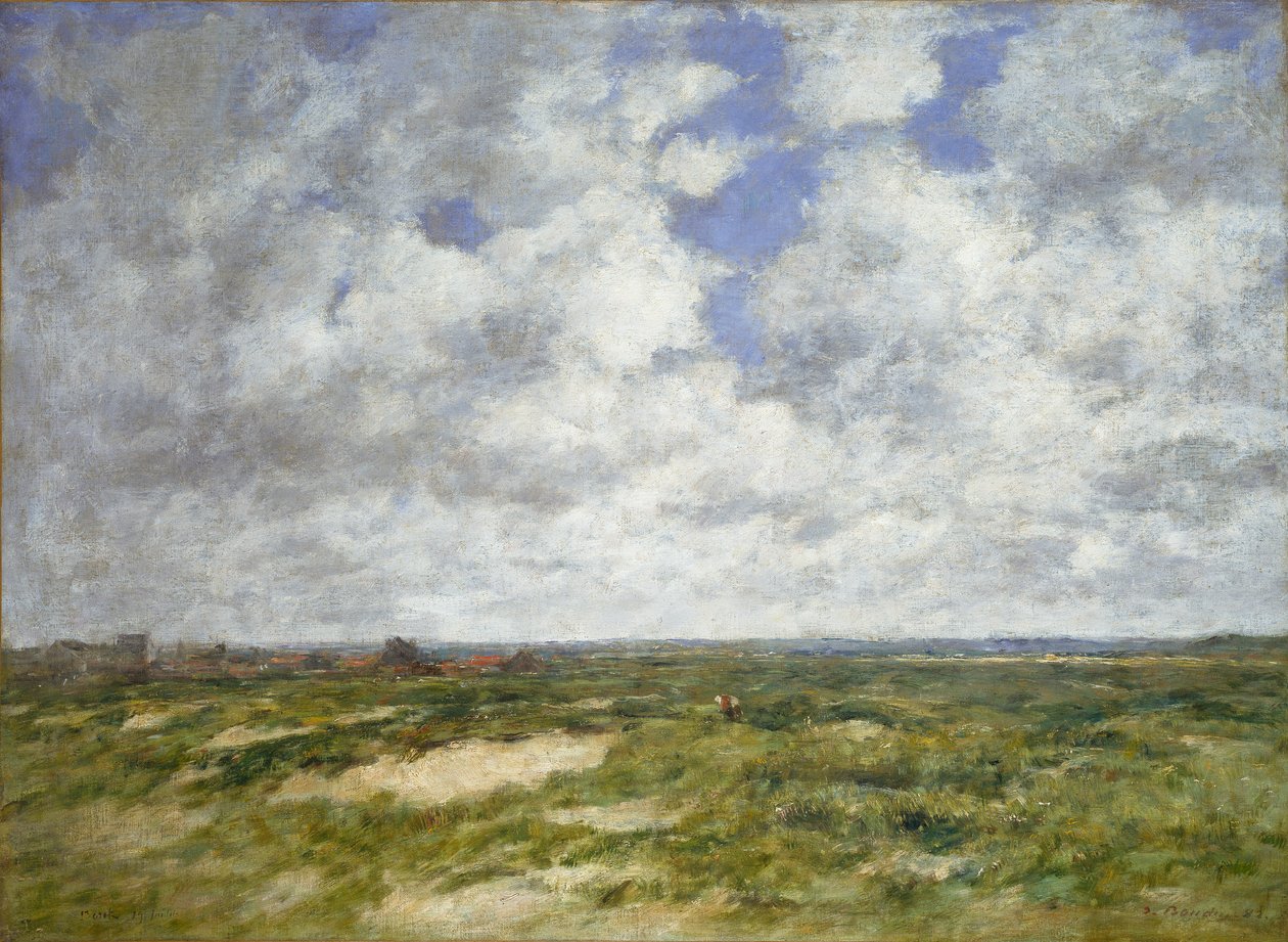 Berck, felhős táj, 1882 alkotó: Eugene Louis Boudin