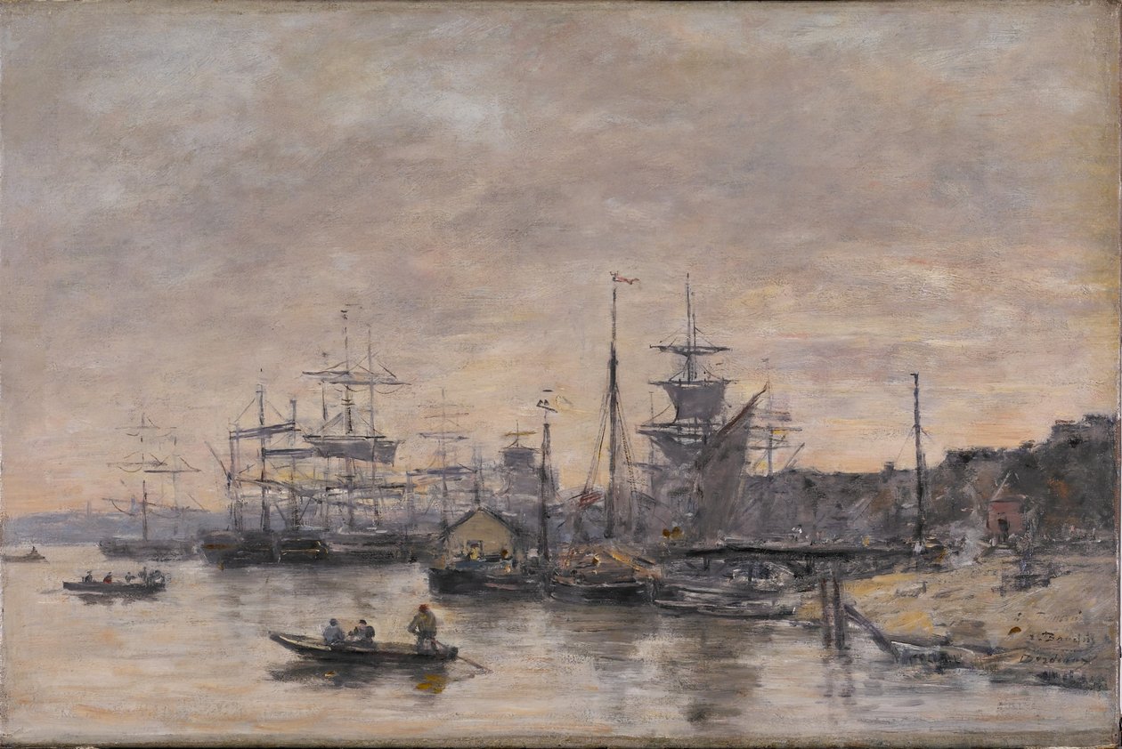 Bordeaux, a kikötő alkotó: Eugene Louis Boudin