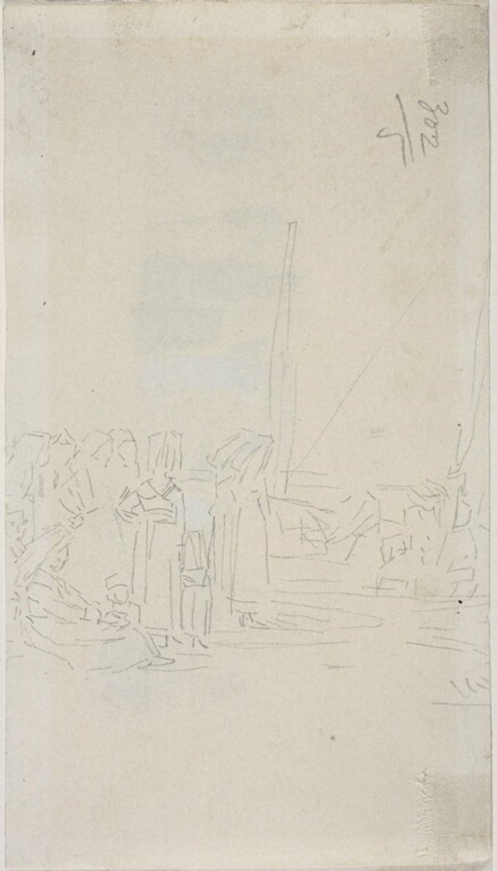 Breton nők a tengerparton alkotó: Eugene Louis Boudin