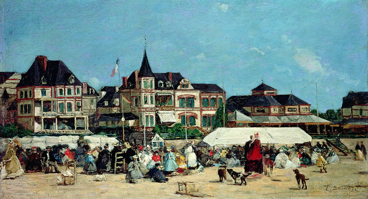 Trouville kaszinó alkotó: Eugene Louis Boudin