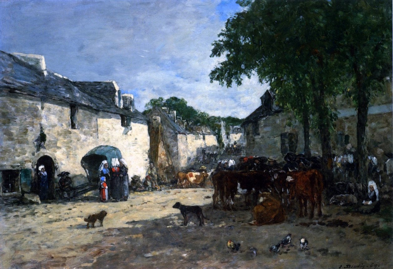 Marhapiac Daoulasban, Bretagne-ban alkotó: Eugene Louis Boudin