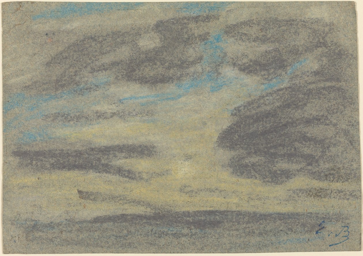 Felhők a tenger felett, 18601865. alkotó: Eugene Louis Boudin