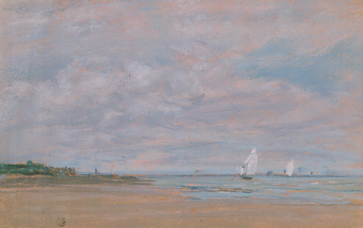 Halászhajók alkotó: Eugene Louis Boudin