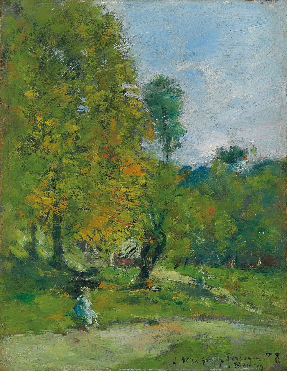 Fervaques-i kert, 1872 alkotó: Eugene Louis Boudin