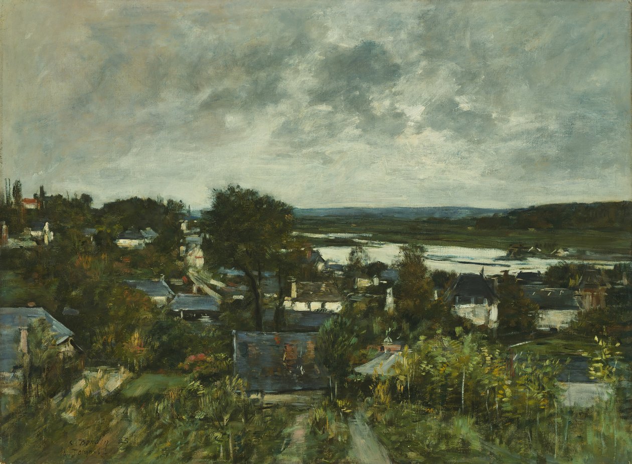 La Touques Deauville közelében, 1883. alkotó: Eugene Louis Boudin