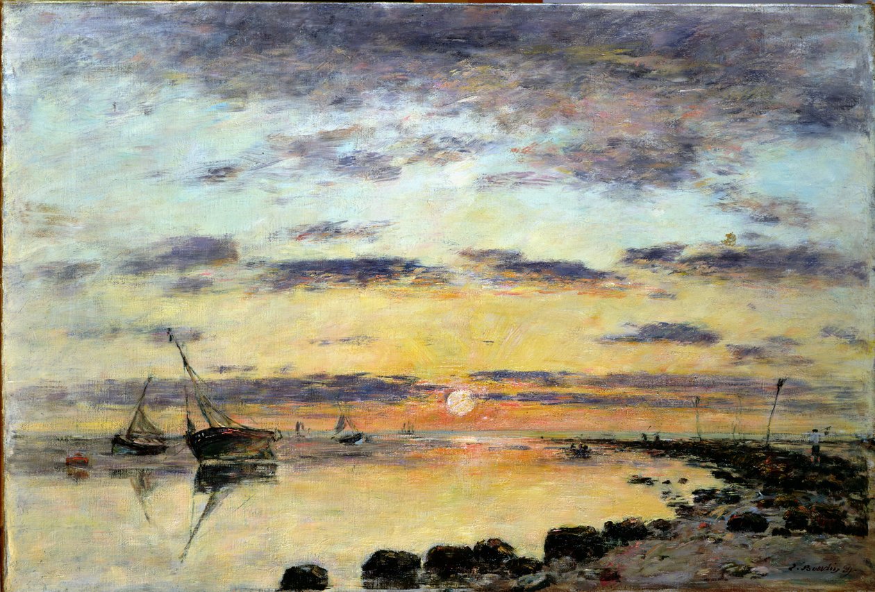 Le Havre, 1889 alkotó: Eugene Louis Boudin
