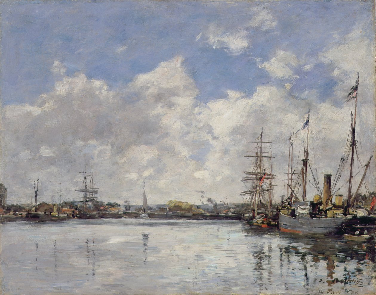 Le Havre, a kikötő, 1884 alkotó: Eugene Louis Boudin