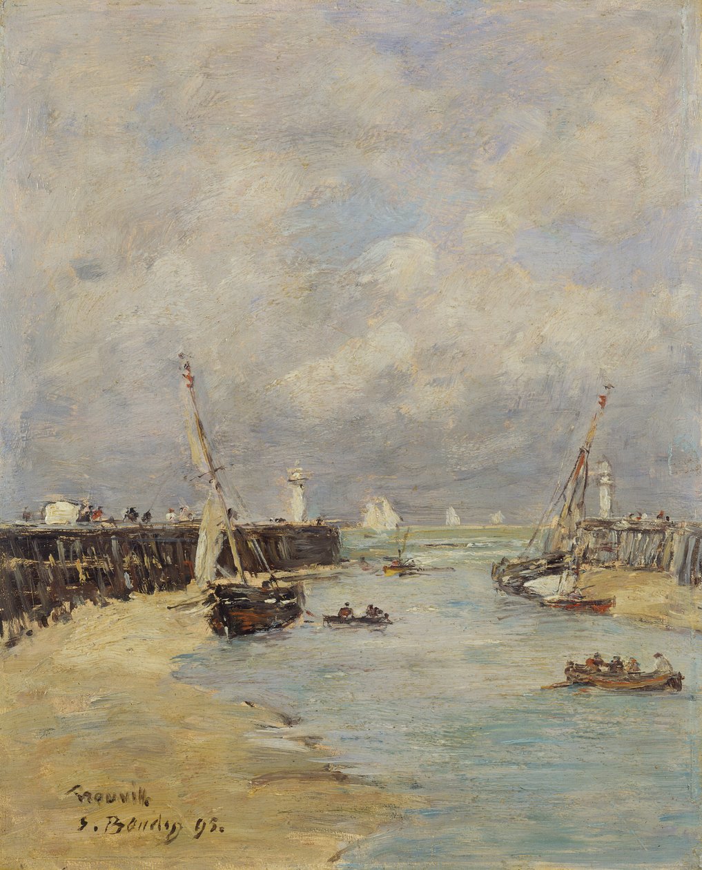 Apály Trouville-ben, 1895 alkotó: Eugene Louis Boudin