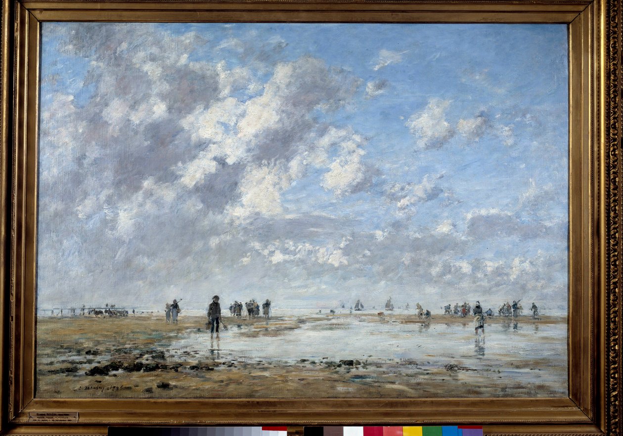 Apály az Etaples-festménynél, Eugene Louis Boudin (1824-1898) alkotó: Eugene Louis Boudin