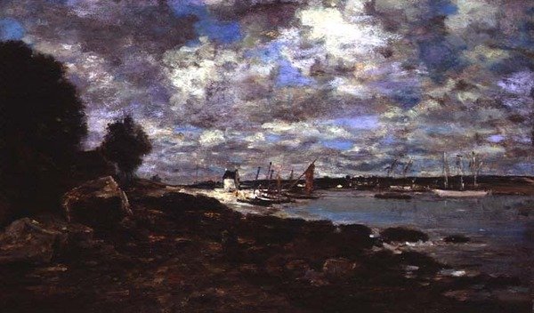 Plougastel-Daoulas (olaj, vászon) alkotó: Eugene Louis Boudin