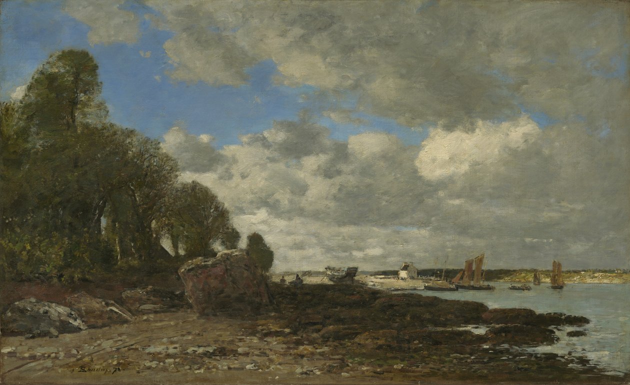 Plougastel, a kompátkelő, 1873 alkotó: Eugene Louis Boudin
