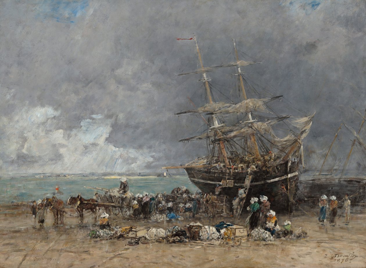 A Terre-Neuvier visszatérése alkotó: Eugene Louis Boudin