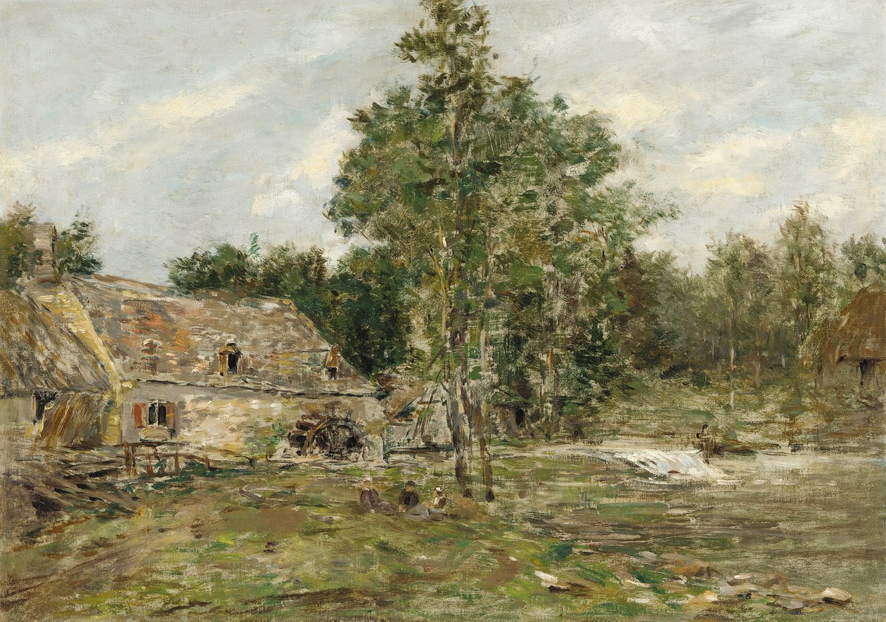 Saint-Cenery, a malom, 1890-92 körül alkotó: Eugene Louis Boudin