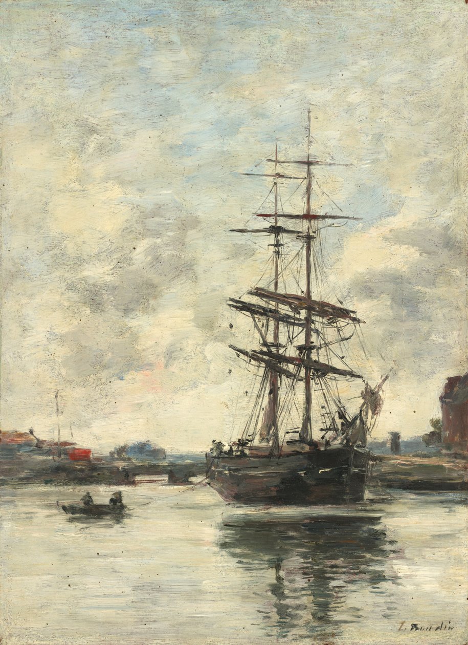 Hajó a Touques-on, c. 18881895. alkotó: Eugene Louis Boudin