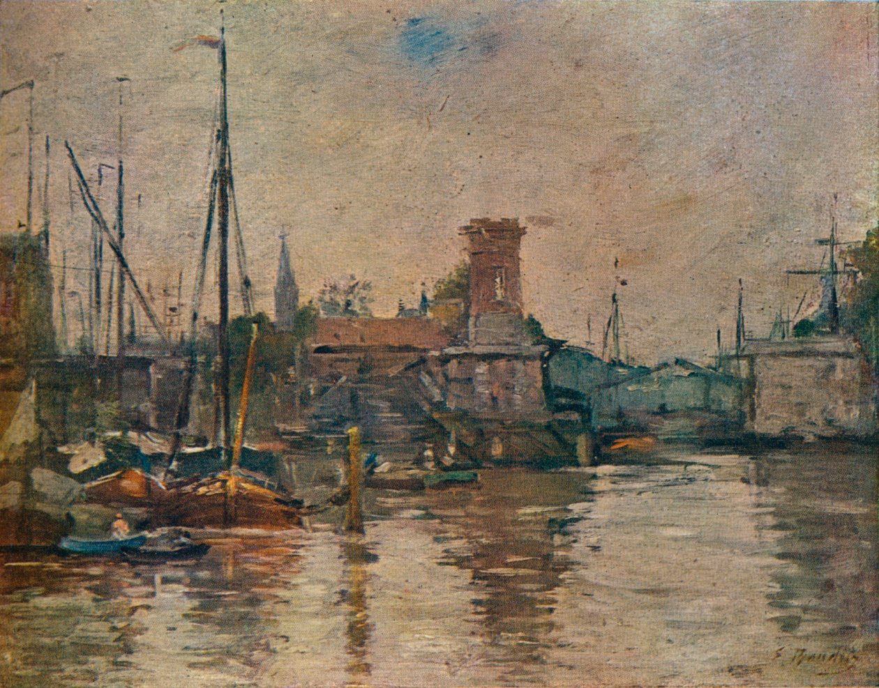 Hajózás, 19. század alkotó: Eugene Louis Boudin