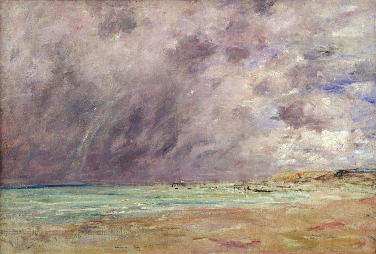 Viharos égbolt a Le Havre-i torkolat felett, 1892-96 körül alkotó: Eugene Louis Boudin