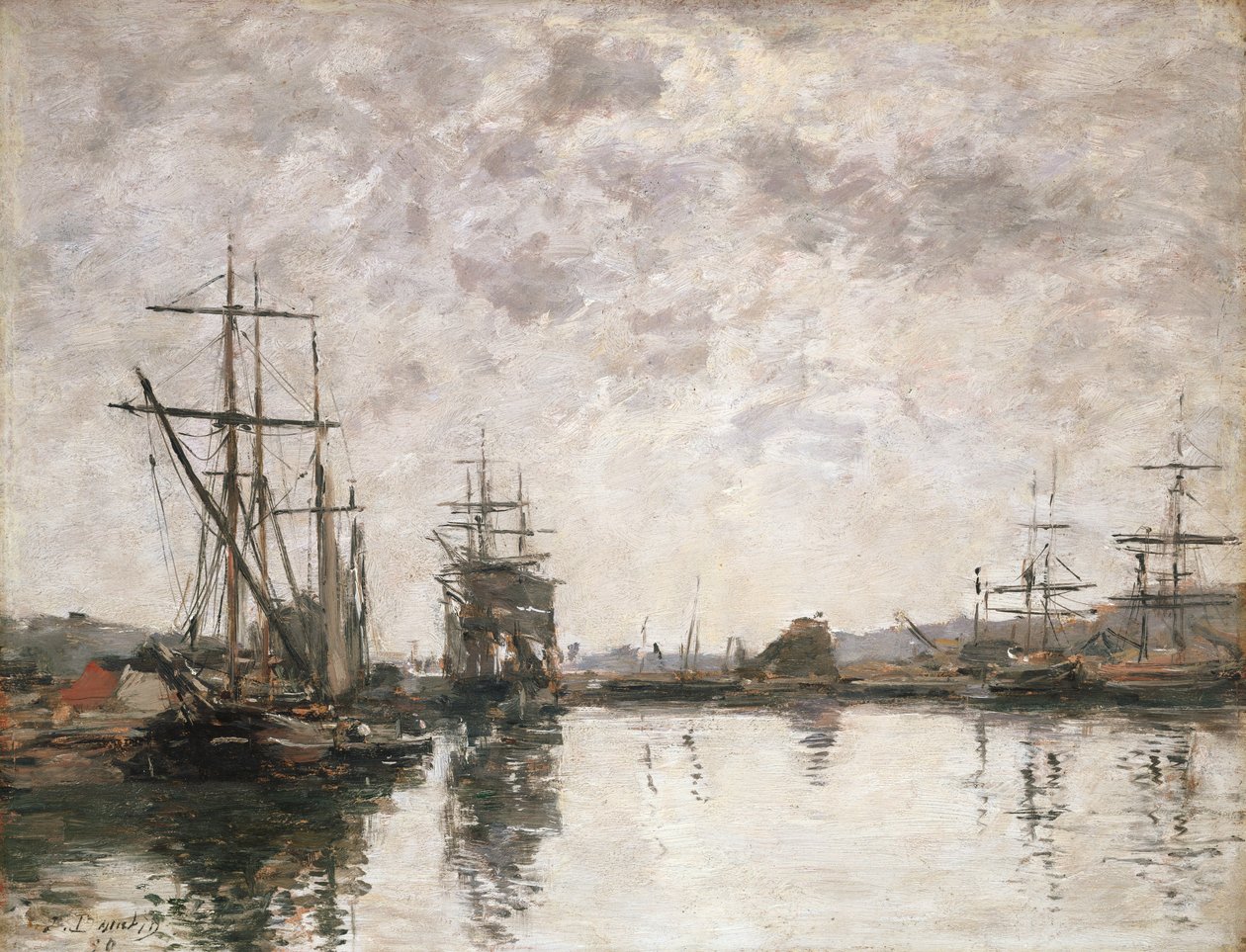 A deauville-i medence, 1890 alkotó: Eugene Louis Boudin