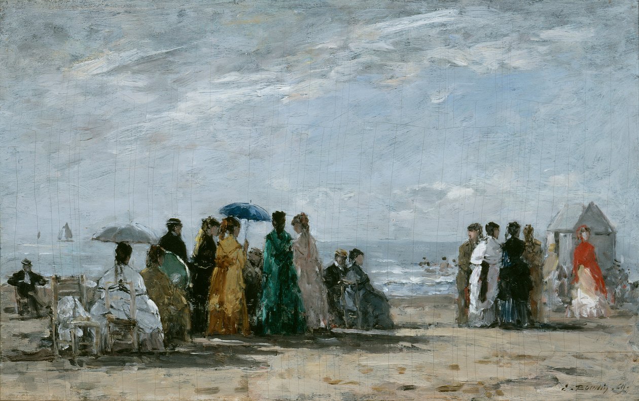 A Trouville-i strand alkotó: Eugene Louis Boudin