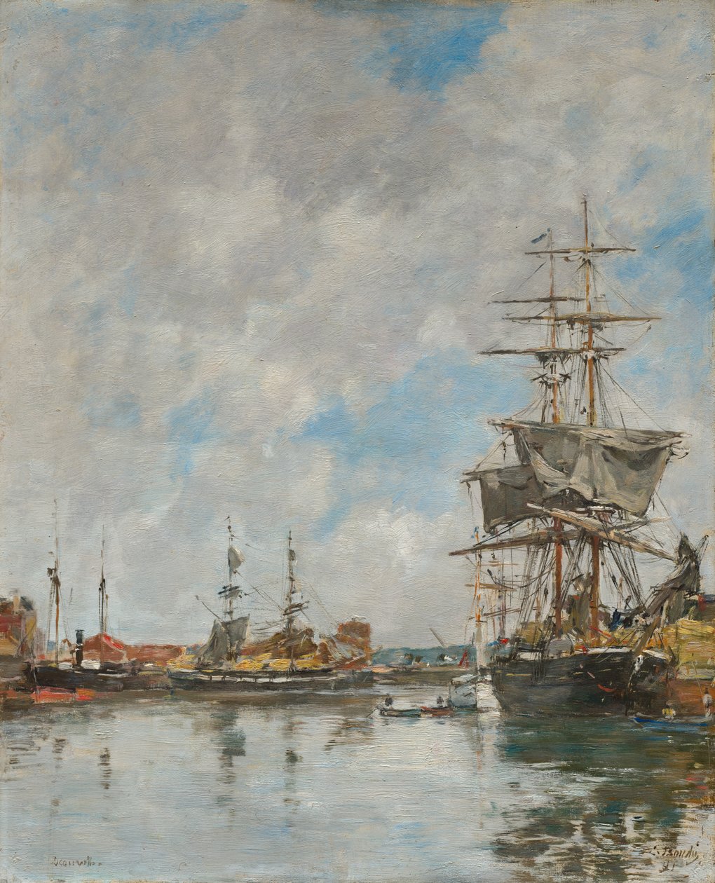 Deauville dokkja, 1891. alkotó: Eugene Louis Boudin