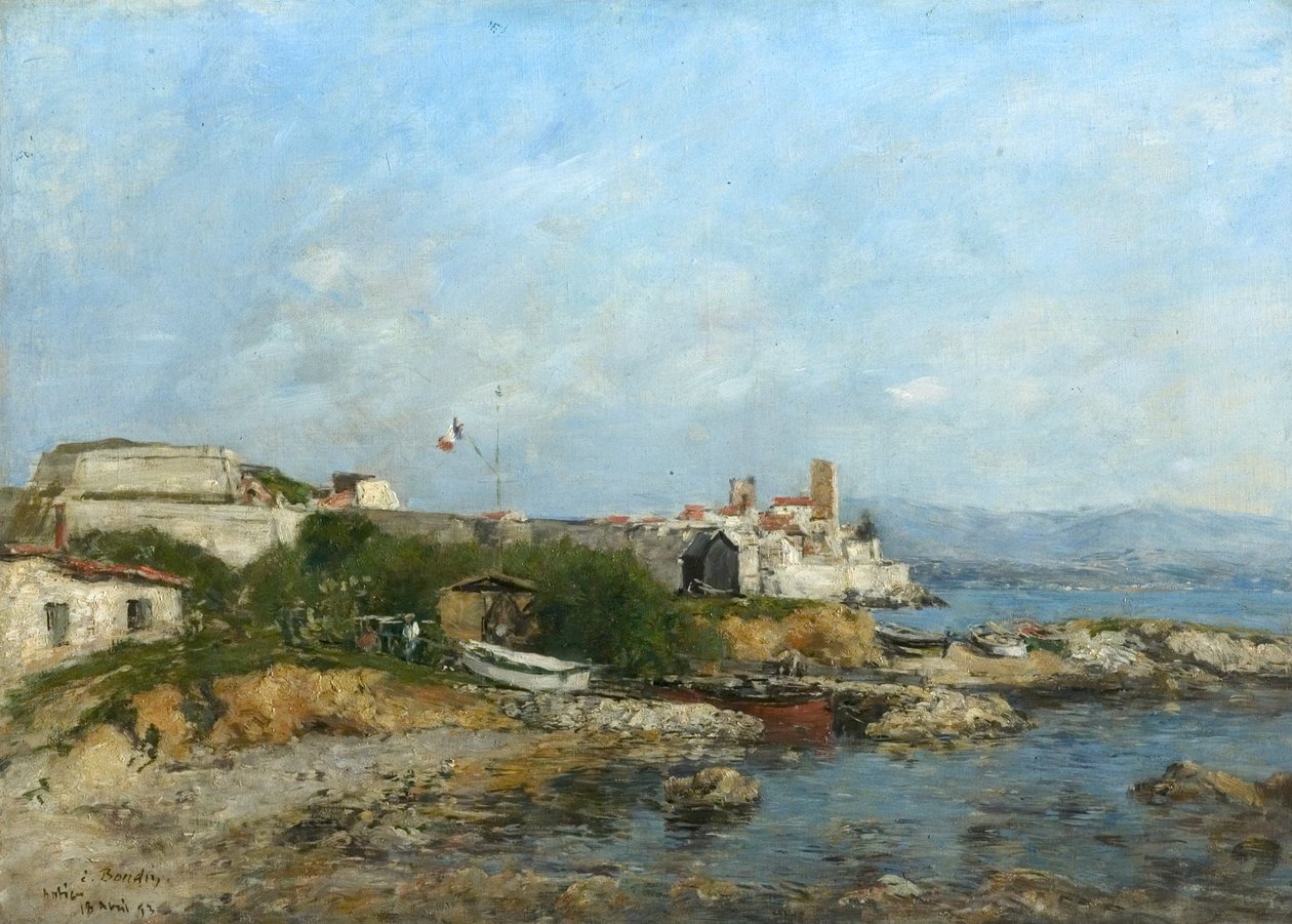 Antibes-i erődítmények, Franciaország, 1893 alkotó: Eugene Louis Boudin