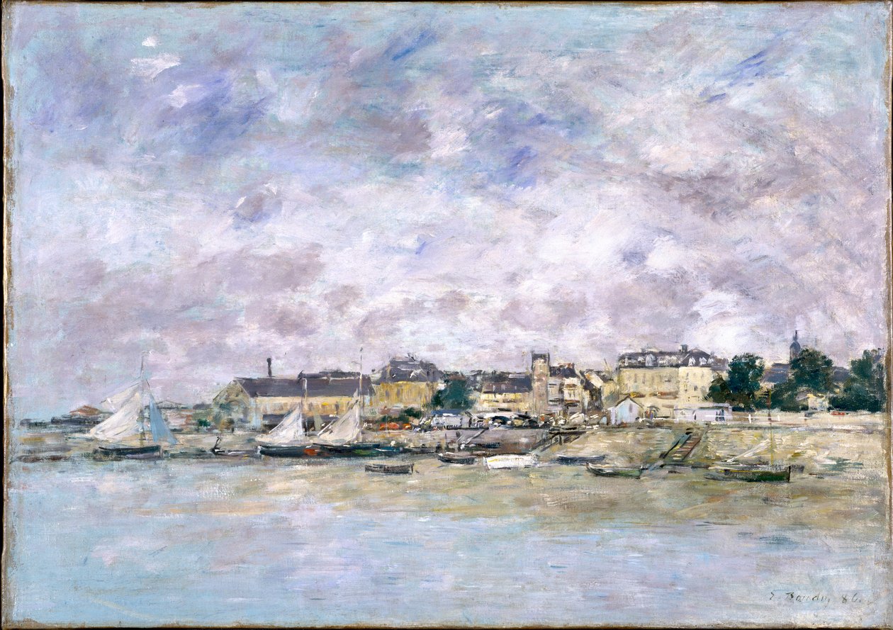 A kikötő, Trouville, 1886 alkotó: Eugene Louis Boudin