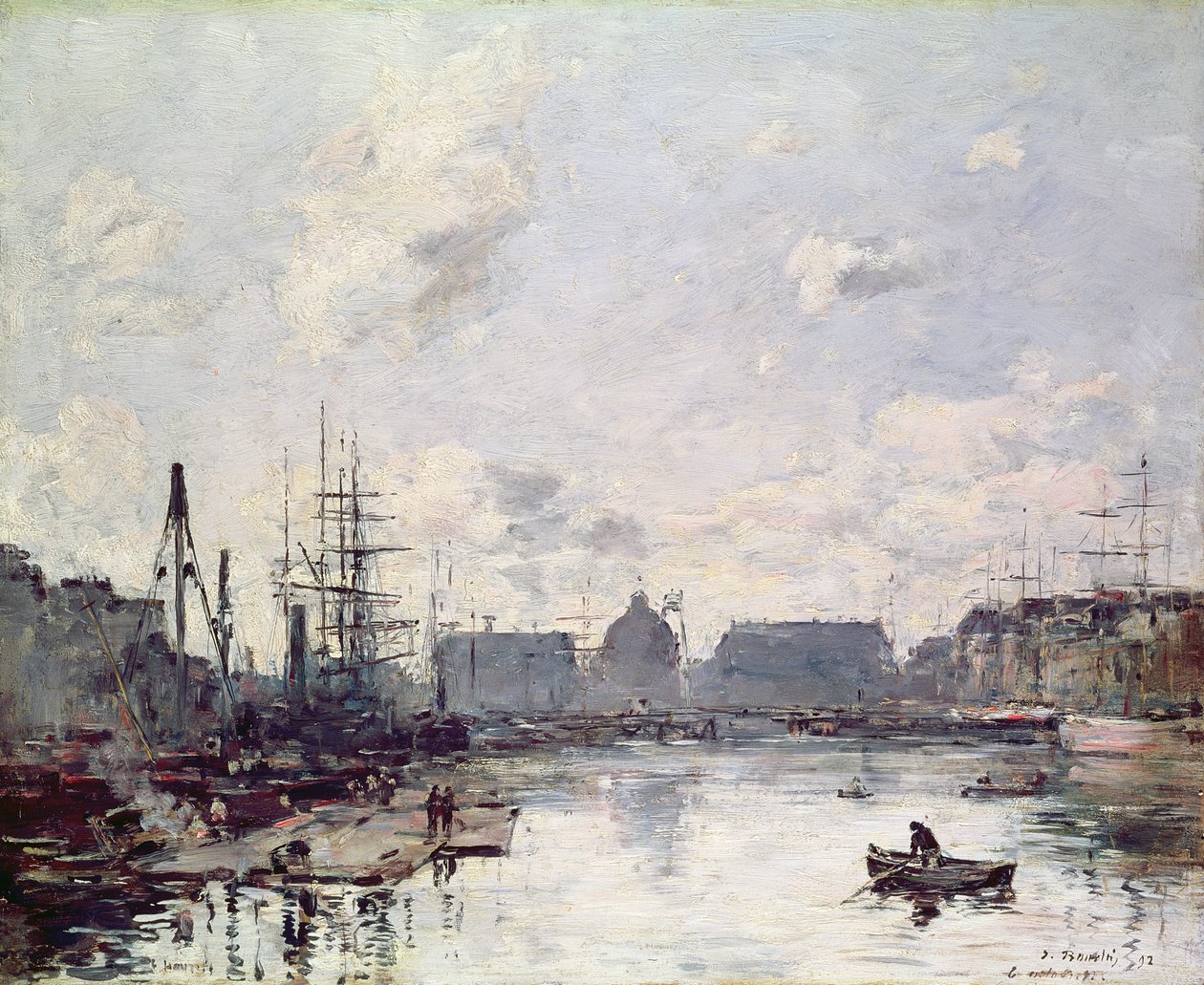 Kereskedelmi kikötő, Le Havre, 1892 alkotó: Eugene Louis Boudin