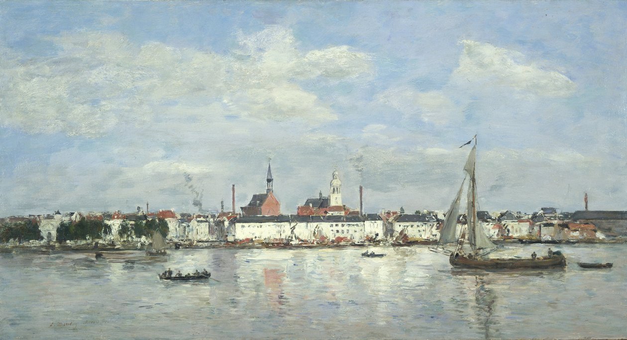 Az antwerpeni rakpart alkotó: Eugene Louis Boudin