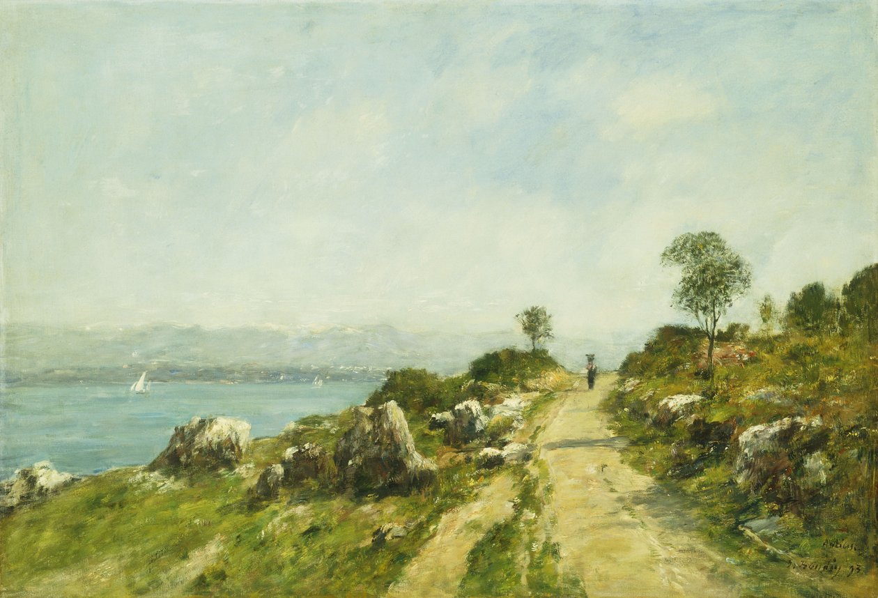 The Road, Antibes; Antibes, La Route, 1893 alkotó: Eugene Louis Boudin