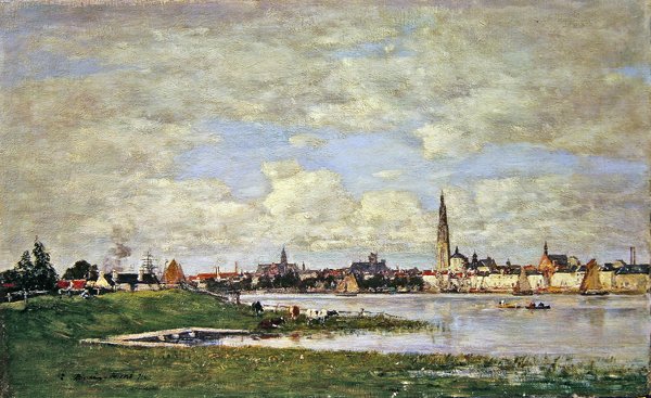 Tete-de-Flandres Antwerpenben alkotó: Eugene Louis Boudin